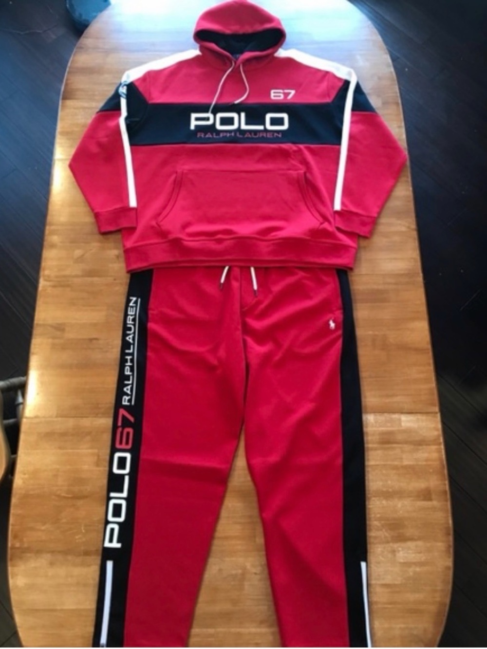 Polo by Ralph Lauren Red and Black Kids Track Suit